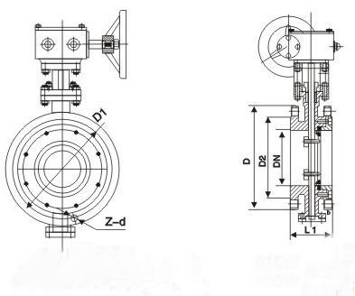D343W不鏽(xiù)鋼硬密封蝶閥